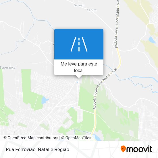 Rua Ferrovíao mapa