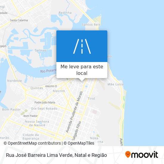 Rua José Barreira Lima Verde mapa