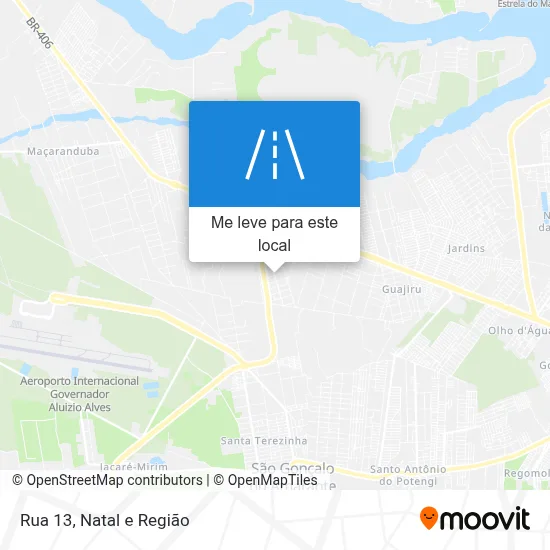 Rua 13 mapa