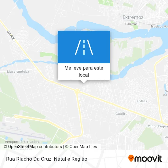 Rua Riacho Da Cruz mapa