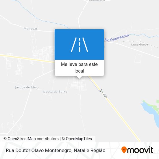 Rua Doutor Olavo Montenegro mapa