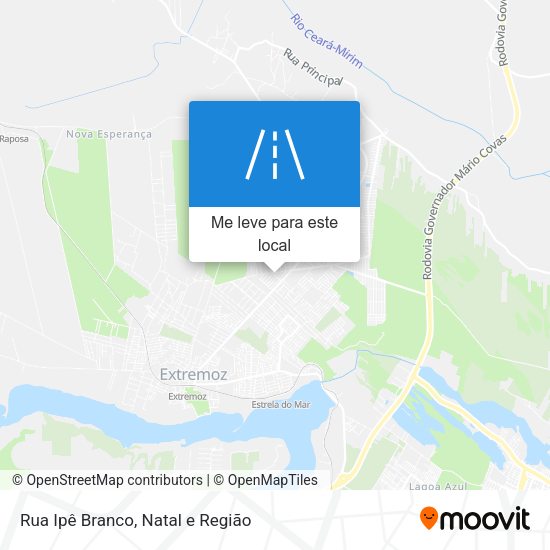 Rua Ipê Branco mapa