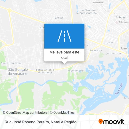 Rua José Roseno Pereira mapa