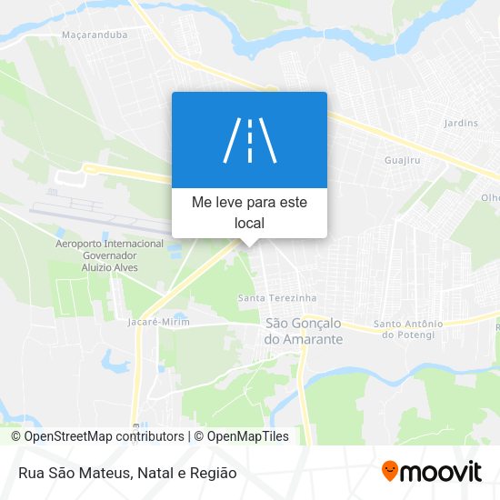 Rua São Mateus mapa