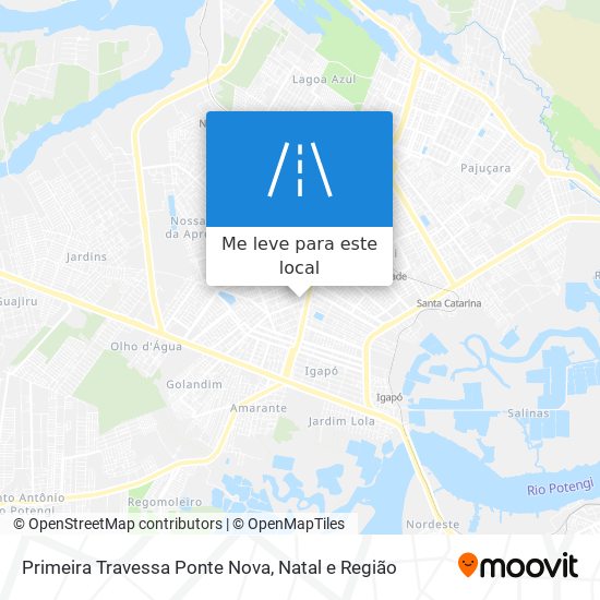 Primeira Travessa Ponte Nova mapa