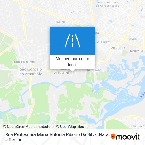 Rua Professora Maria Antônia Ribeiro Da Silva mapa