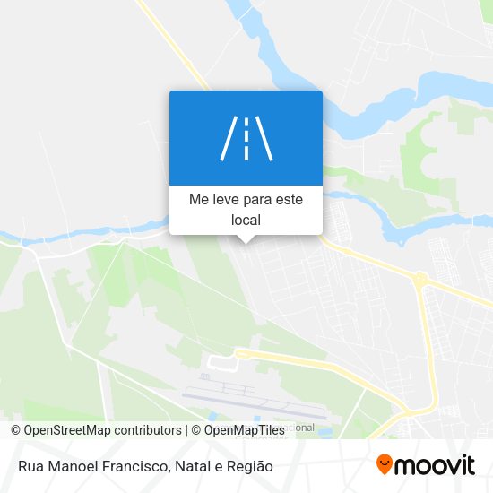 Rua Manoel Francisco mapa