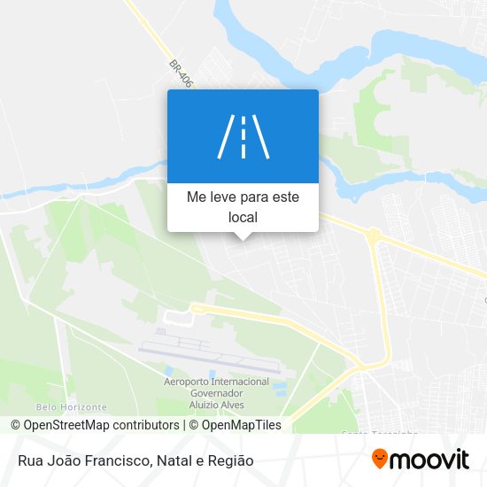 Rua João Francisco mapa