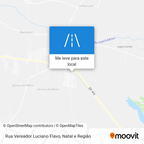 Rua Vereador Luciano Flavo mapa