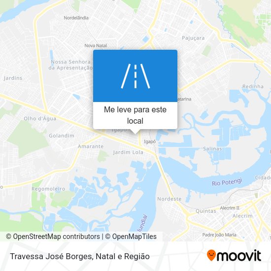 Travessa José Borges mapa