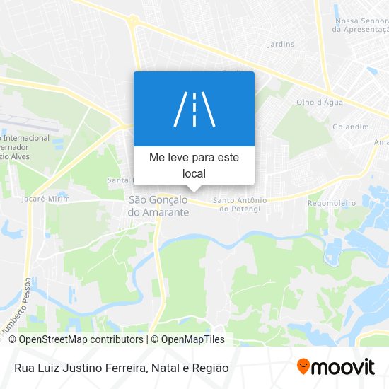 Rua Luiz Justino Ferreira mapa
