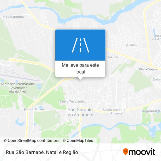 Rua São Barnabé mapa