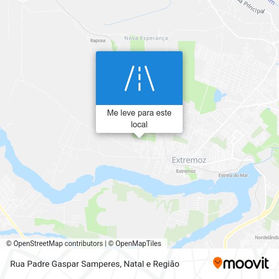 Rua Padre Gaspar Samperes mapa