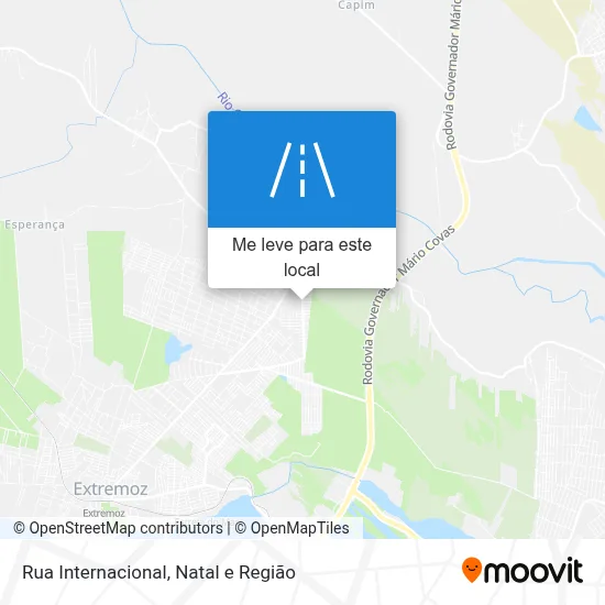 Rua Internacional mapa