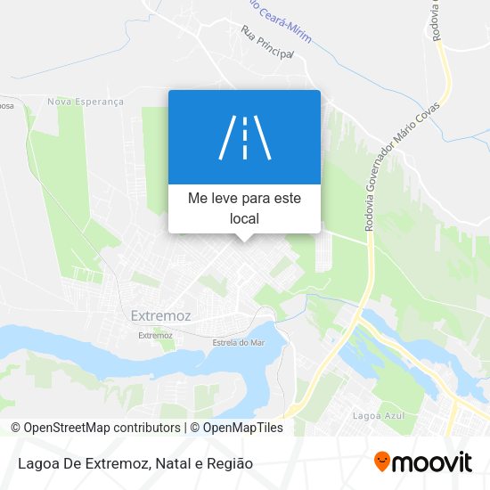 Lagoa De Extremoz mapa