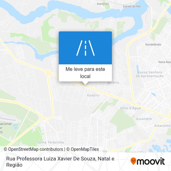 Rua Professora Luiza Xavier De Souza mapa
