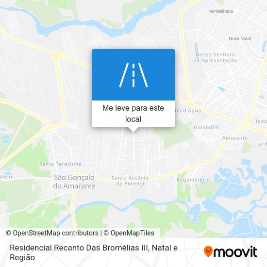 Residencial Recanto Das Bromélias III mapa