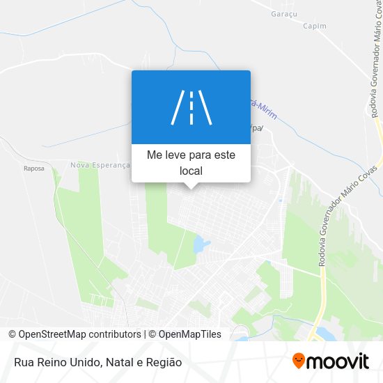 Rua Reino Unido mapa