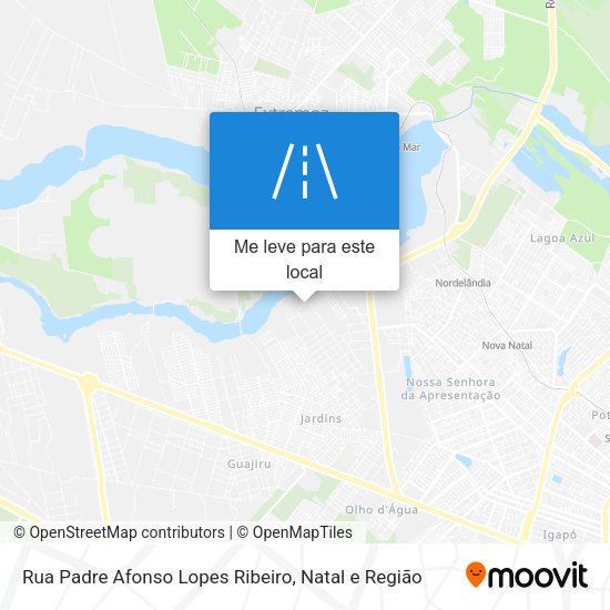 Rua Padre Afonso Lopes Ribeiro mapa