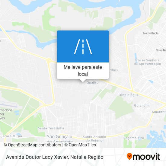 Avenida Doutor Lacy Xavier mapa