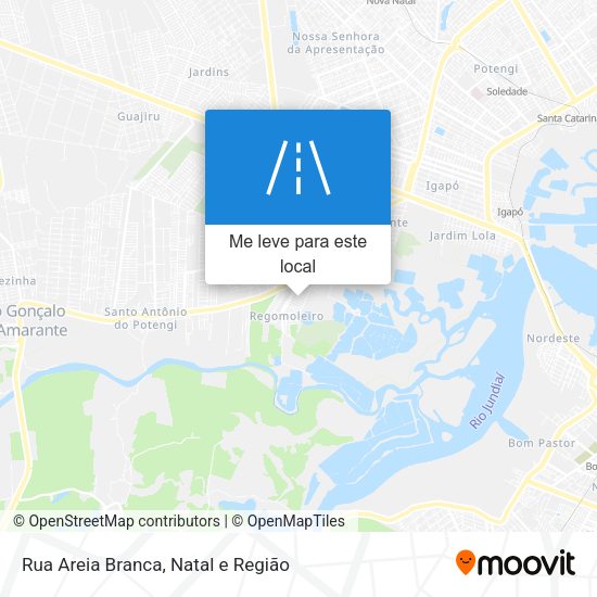 Rua Areia Branca mapa