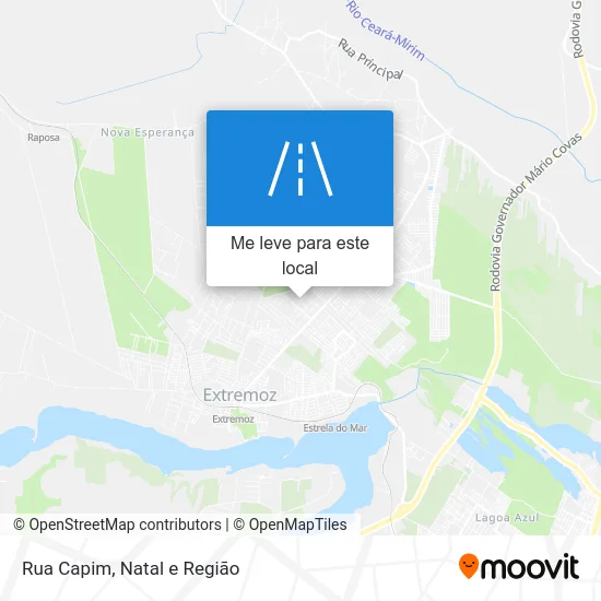 Rua Capim mapa
