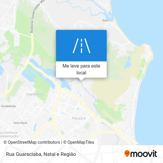 Rua Guaraciaba mapa