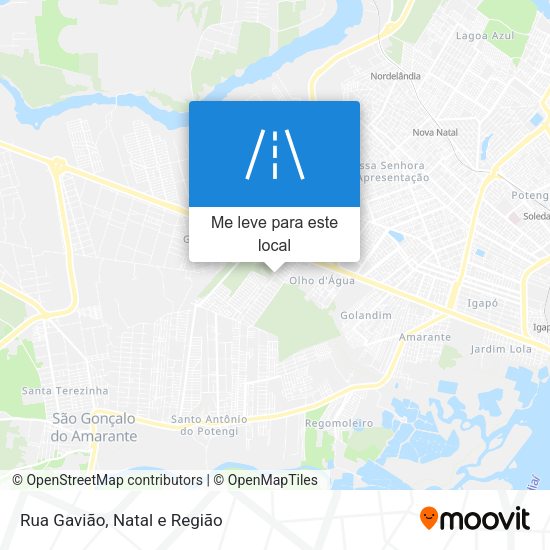 Rua Gavião mapa
