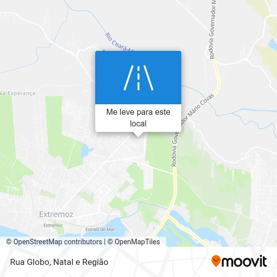 Rua Globo mapa