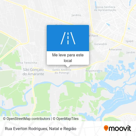 Rua Everton Rodrigues mapa