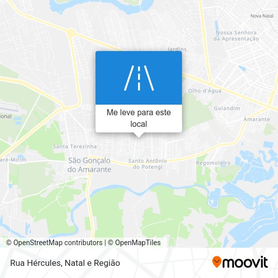 Rua Hércules mapa