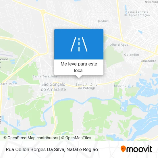 Rua Odilon Borges Da Silva mapa