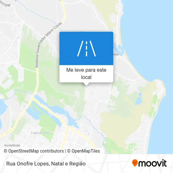 Rua Onofre Lopes mapa