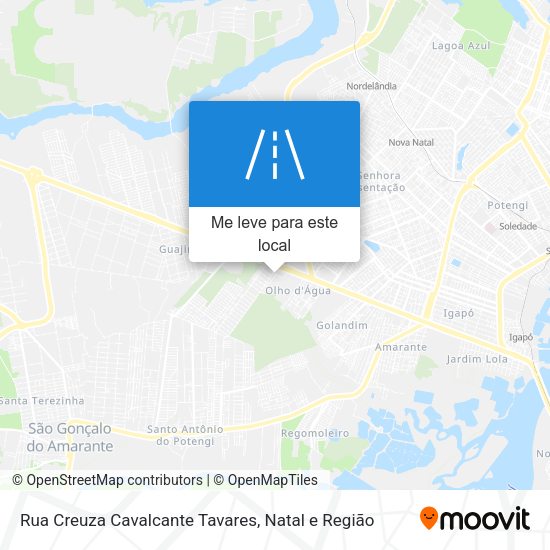 Rua Creuza Cavalcante Tavares mapa