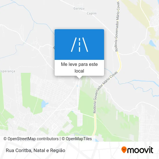 Rua Coritba mapa