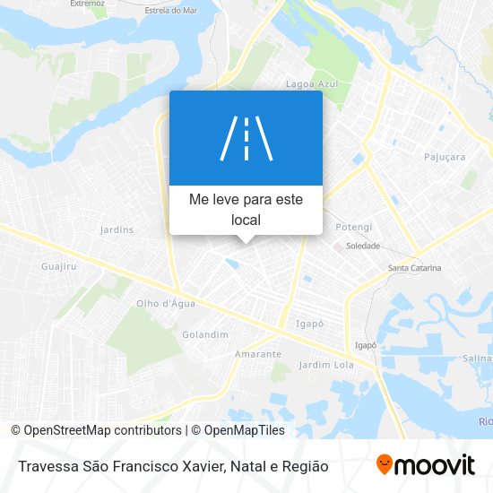 Travessa São Francisco Xavier mapa
