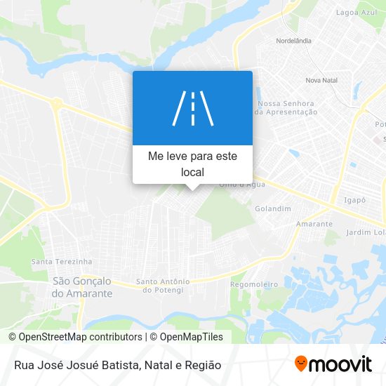 Rua José Josué Batista mapa