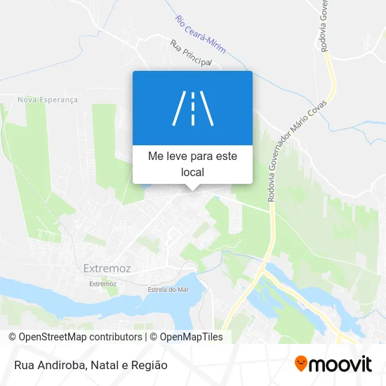 Rua Andiroba mapa