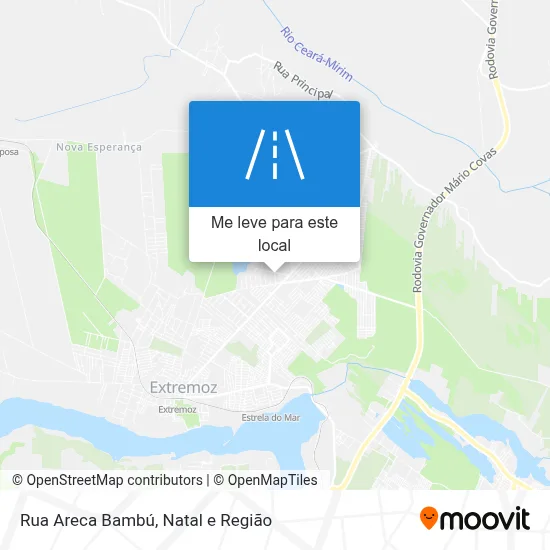 Rua Areca Bambú mapa