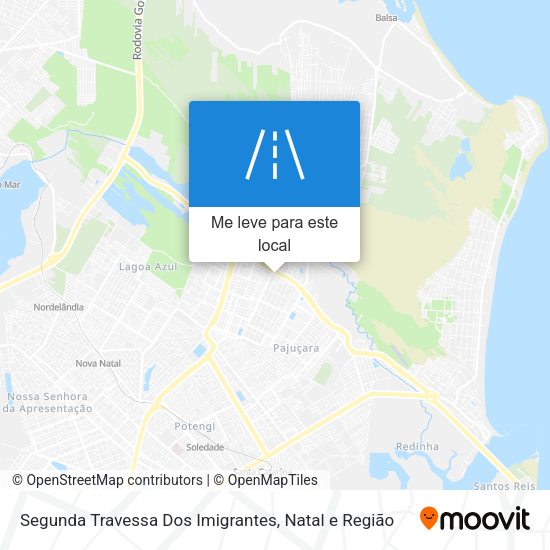 Segunda Travessa Dos Imigrantes mapa