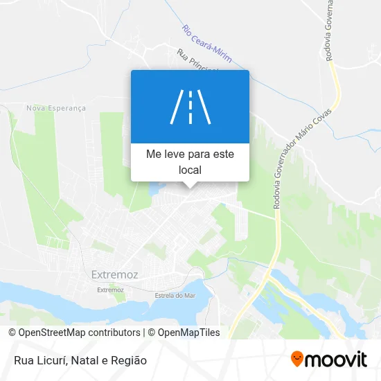 Rua Licurí mapa