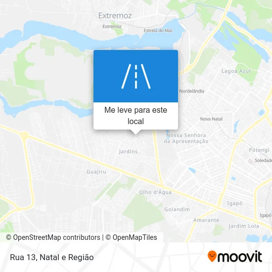 Rua 13 mapa