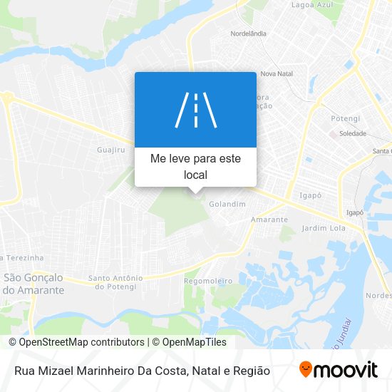 Rua Mizael Marinheiro Da Costa mapa