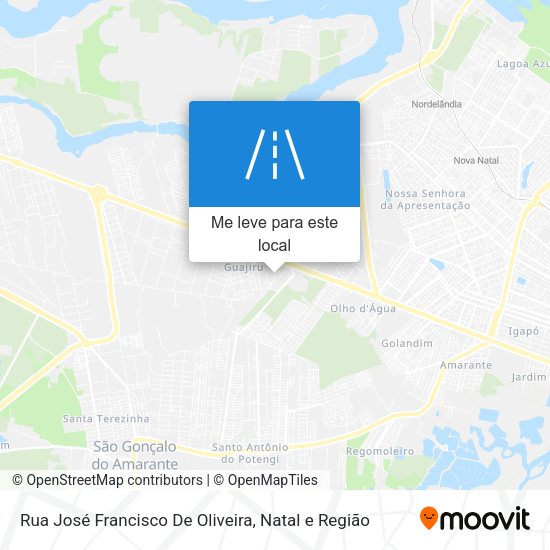 Rua José Francisco De Oliveira mapa