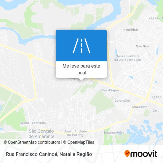 Rua Francisco Canindé mapa