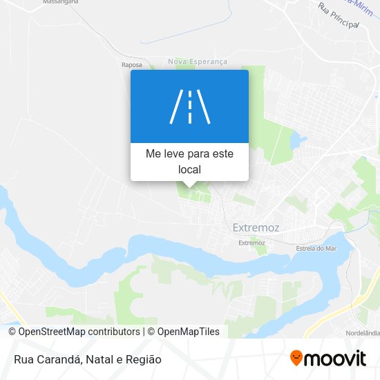 Rua Carandá mapa