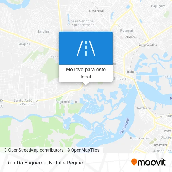 Rua Da Esquerda mapa