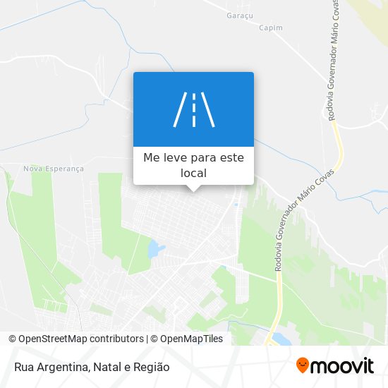 Rua Argentina mapa