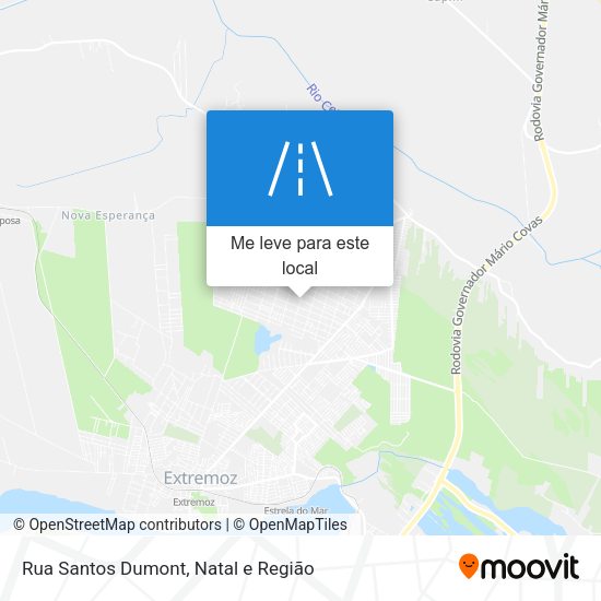 Rua Santos Dumont mapa