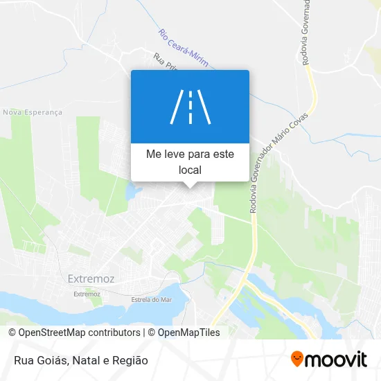 Rua Goiás mapa